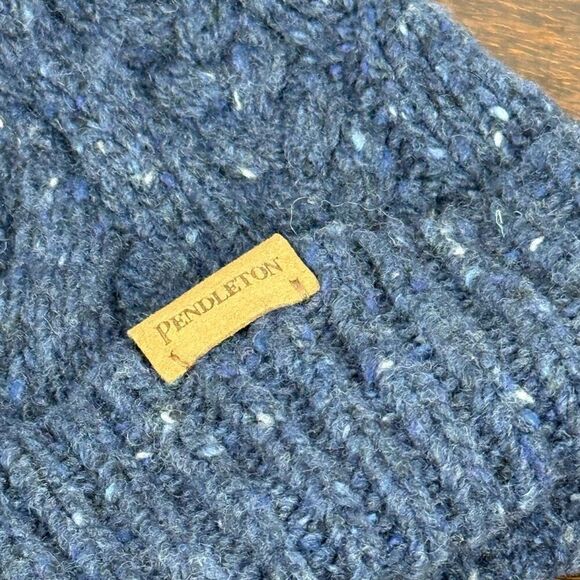 Pendleton Women’s Wool Alpaca Blend Pom Pom Cable Knit Hat OS NWOT main image 6